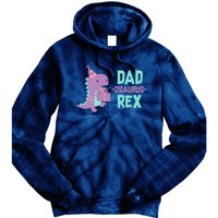 Dad Dinosaur Family Matching Birthday Girl Party Daughter Tie Dye Hoodie