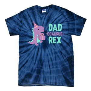 Dad Dinosaur Family Matching Birthday Girl Party Daughter Tie-Dye T-Shirt