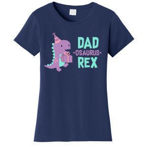 Dad Dinosaur Family Matching Birthday Girl Party Daughter Women's T-Shirt