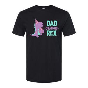 Dad Dinosaur Family Matching Birthday Girl Party Daughter Softstyle CVC T-Shirt