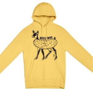 Dill Doe Funny Inappropriate Party Naughty Reindeer She Premium Pullover Hoodie