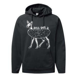 Dill Doe Funny Inappropriate Party Naughty Reindeer She Performance Fleece Hoodie