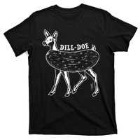 Dill Doe Funny Inappropriate Party Naughty Reindeer She T-Shirt