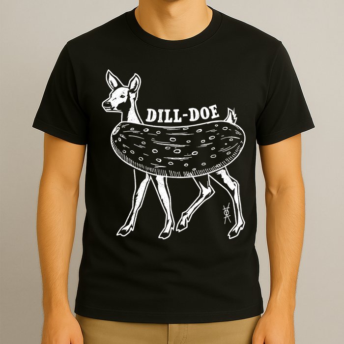 Dill Doe Funny Inappropriate Party Naughty Reindeer She T-Shirt