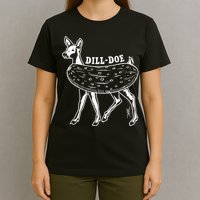 Dill Doe Funny Inappropriate Party Naughty Reindeer She T-Shirt