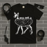 Dill Doe Funny Inappropriate Party Naughty Reindeer She T-Shirt