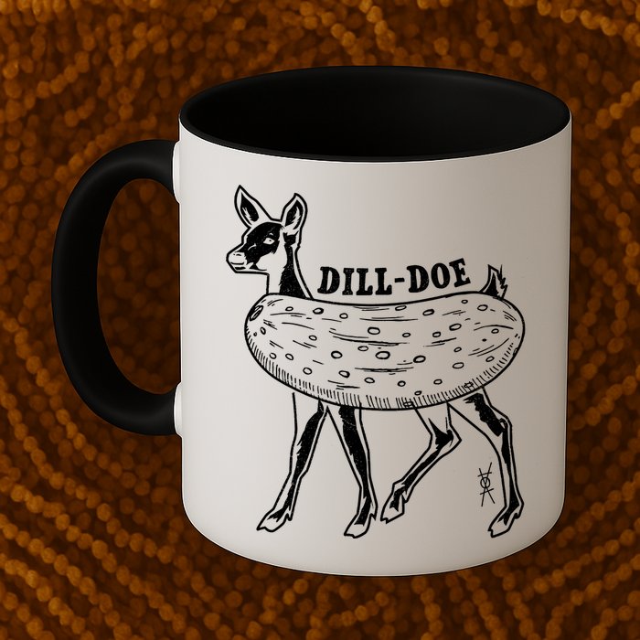 Dill Doe Funny Inappropriate Party Naughty Reindeer She Mug