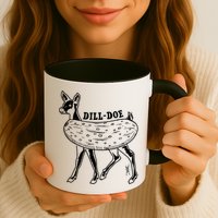 Dill Doe Funny Inappropriate Party Naughty Reindeer She Mug