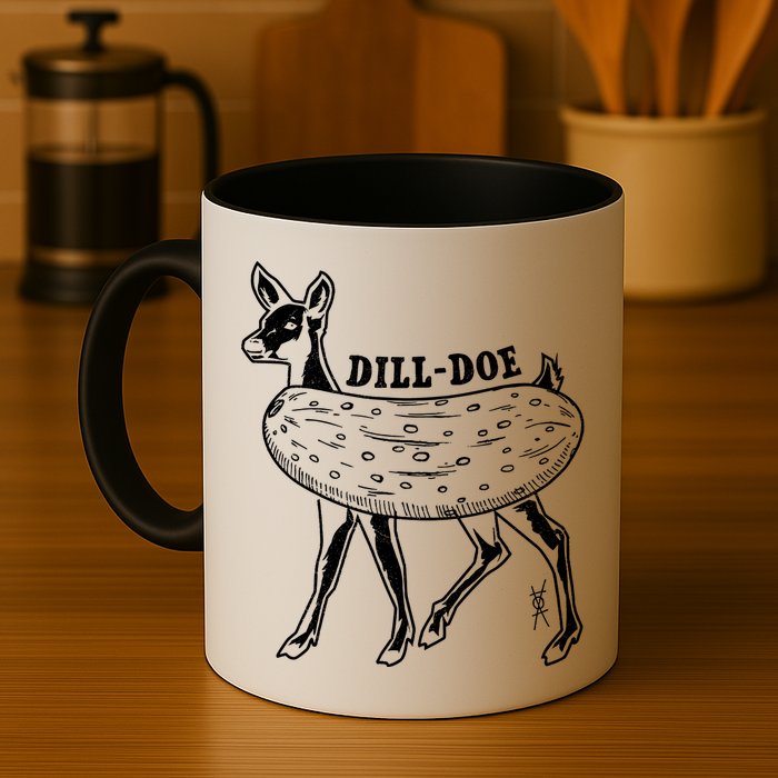 Dill Doe Funny Inappropriate Party Naughty Reindeer She Mug