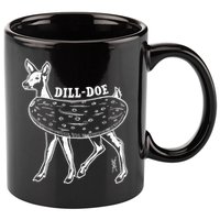 Dill Doe Funny Inappropriate Party Naughty Reindeer She 11oz C Handle Ceramic Mug