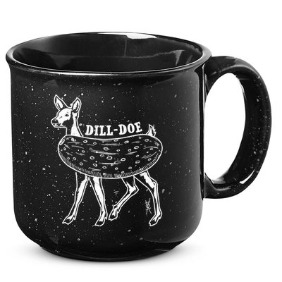 Dill Doe Funny Inappropriate Party Naughty Reindeer She 15oz Campfire Ceramic Mug