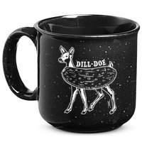 Dill Doe Funny Inappropriate Party Naughty Reindeer She 15oz Campfire Ceramic Mug