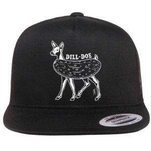 Dill Doe Funny Inappropriate Party Naughty Reindeer She Flat Bill Trucker Hat