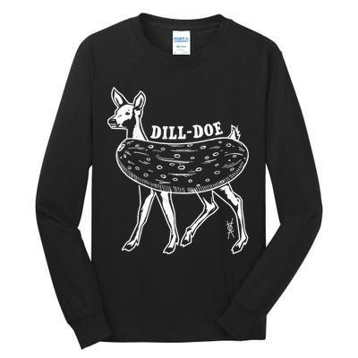 Dill Doe Funny Inappropriate Party Naughty Reindeer She Tall Long Sleeve T-Shirt