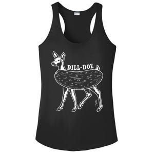 Dill Doe Funny Inappropriate Party Naughty Reindeer She Ladies PosiCharge Competitor Racerback Tank