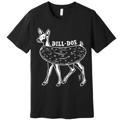 Dill Doe Funny Inappropriate Party Naughty Reindeer She Premium T-Shirt