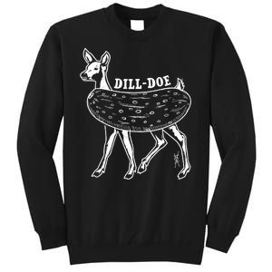 Dill Doe Funny Inappropriate Party Naughty Reindeer She Tall Sweatshirt