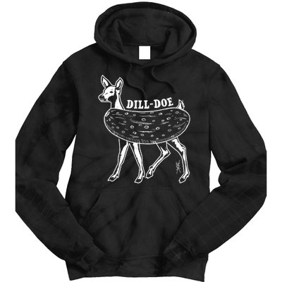 Dill Doe Funny Inappropriate Party Naughty Reindeer She Tie Dye Hoodie