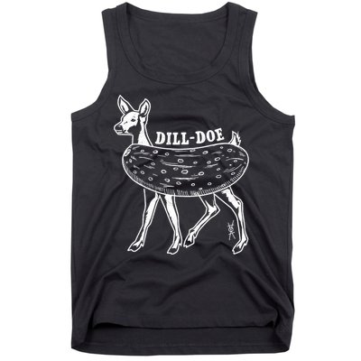 Dill Doe Funny Inappropriate Party Naughty Reindeer She Tank Top