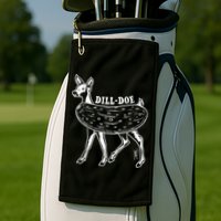 Dill Doe Funny Inappropriate Party Naughty Reindeer She Golf Towel