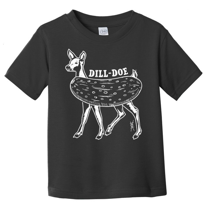 Dill Doe Funny Inappropriate Party Naughty Reindeer She Toddler T-Shirt