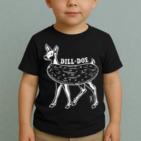Dill Doe Funny Inappropriate Party Naughty Reindeer She Toddler T-Shirt