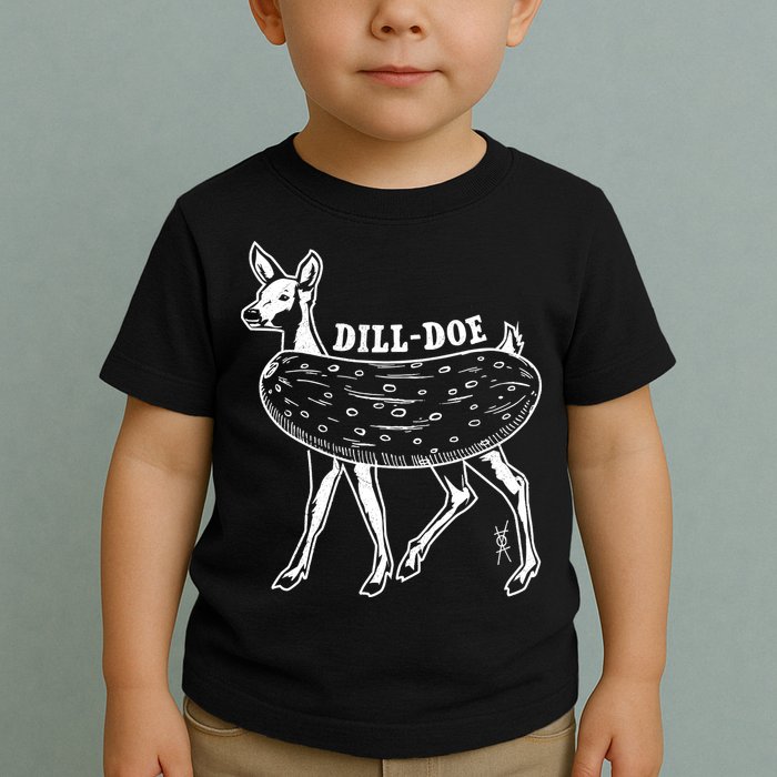 Dill Doe Funny Inappropriate Party Naughty Reindeer She Toddler T-Shirt