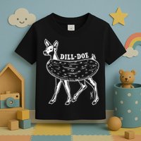 Dill Doe Funny Inappropriate Party Naughty Reindeer She Toddler T-Shirt