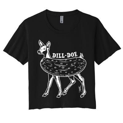 Dill Doe Funny Inappropriate Party Naughty Reindeer She Crop Top