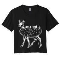 Dill Doe Funny Inappropriate Party Naughty Reindeer She Crop Top