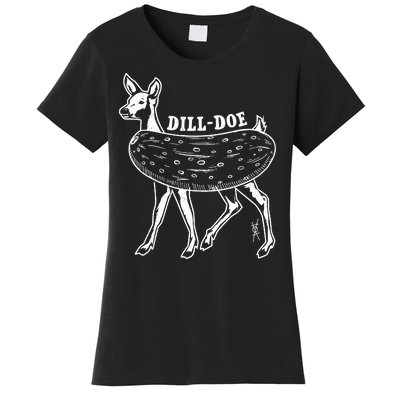 Dill Doe Funny Inappropriate Party Naughty Reindeer She Women's T-Shirt