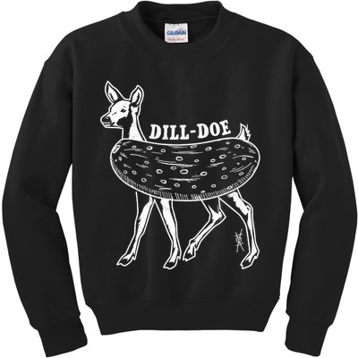 Dill Doe Funny Inappropriate Party Naughty Reindeer She Kids Sweatshirt