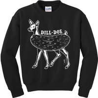 Dill Doe Funny Inappropriate Party Naughty Reindeer She Kids Sweatshirt