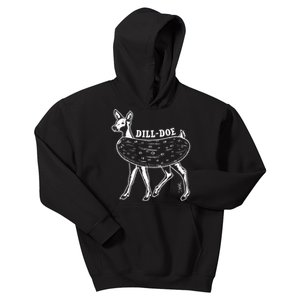 Dill Doe Funny Inappropriate Party Naughty Reindeer She Kids Hoodie