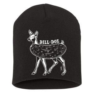 Dill Doe Funny Inappropriate Party Naughty Reindeer She Short Acrylic Beanie