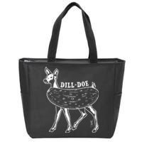 Dill Doe Funny Inappropriate Party Naughty Reindeer She Zip Tote Bag