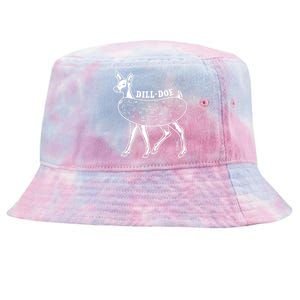 Dill Doe Funny Inappropriate Party Naughty Reindeer She Tie-Dyed Bucket Hat