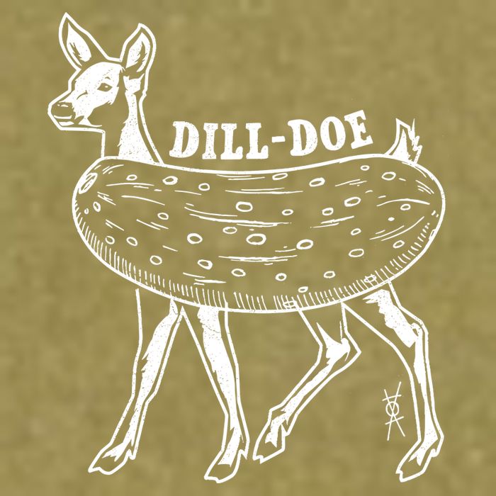 Dill Doe Funny Inappropriate Party Naughty Reindeer She Garment-Dyed Women's Muscle Tee