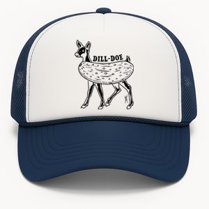 Dill Doe Funny Inappropriate Party Naughty Reindeer She Trucker Hat