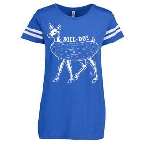 Dill Doe Funny Inappropriate Party Naughty Reindeer She Enza Ladies Jersey Football T-Shirt