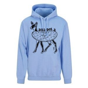 Dill Doe Funny Inappropriate Party Naughty Reindeer She Unisex Surf Hoodie