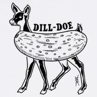 Dill Doe Funny Inappropriate Party Naughty Reindeer She Garment-Dyed Sweatshirt