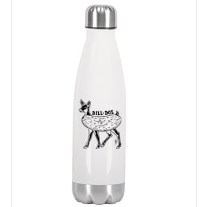 Dill Doe Funny Inappropriate Party Naughty Reindeer She Stainless Steel Insulated Water Bottle