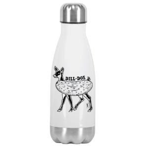 Dill Doe Funny Inappropriate Party Naughty Reindeer She Stainless Steel Insulated Water Bottle