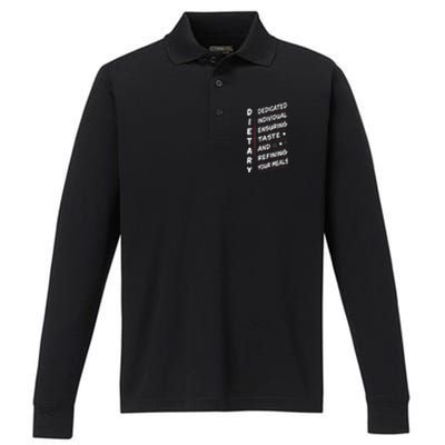 Dietary Definition Food Service Dietary Week Appreciation Performance Long Sleeve Polo