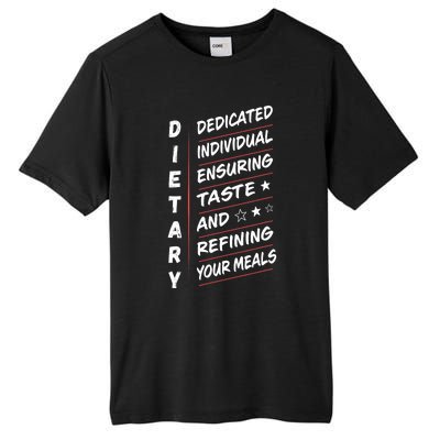 Dietary Definition Food Service Dietary Week Appreciation Tall Fusion ChromaSoft Performance T-Shirt