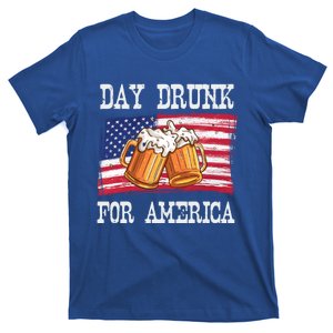 Day Drunk For America Funny Day Ing 4th July Gift T-Shirt