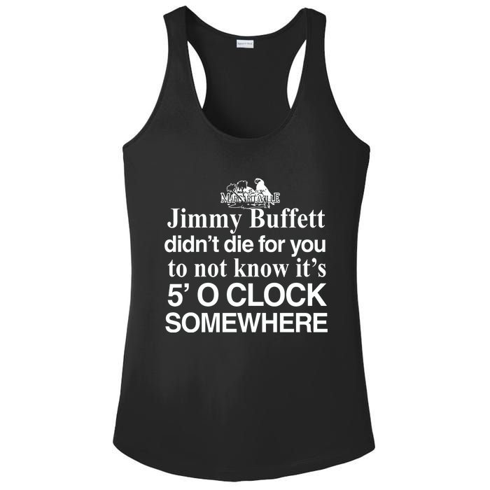 Didnt Die For You To Not Know Its 5 O Clock Somewhere Ladies PosiCharge Competitor Racerback Tank