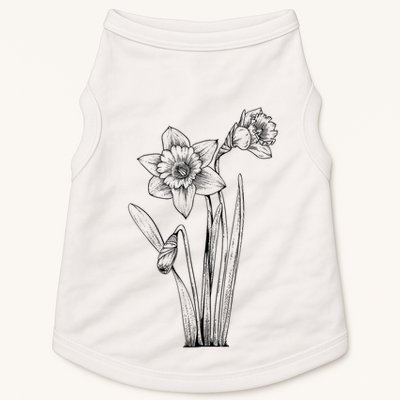 Daffodil Daffodils Flowers Floral Spring Easter Doggie Tank