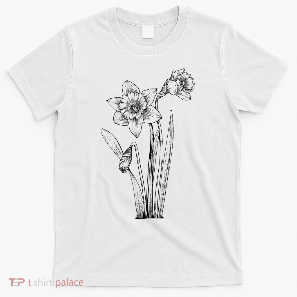 Daffodil Daffodils Flowers Floral Spring Easter T-Shirt